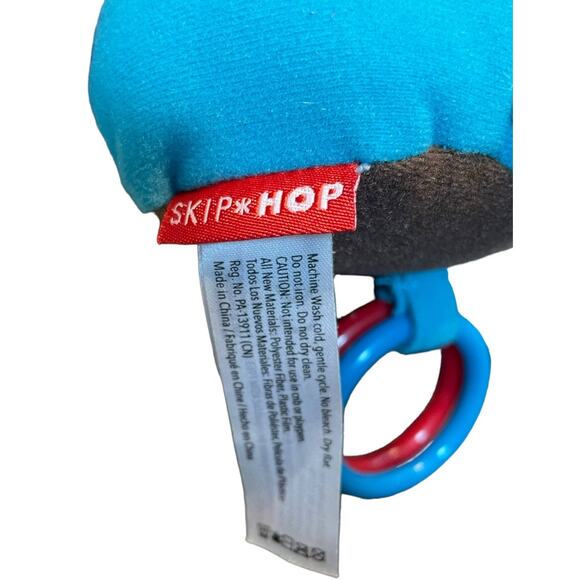 Skip Hop Plush Elephant Bandana Buddies Nursery Baby Shower Gift Crinkle Teether - Picture 7 of 12